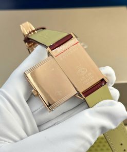 Đồng hồ Jaeger LeCoultre Master Reverso Replica 11 màu đỏ mận 30x40mm (2)
