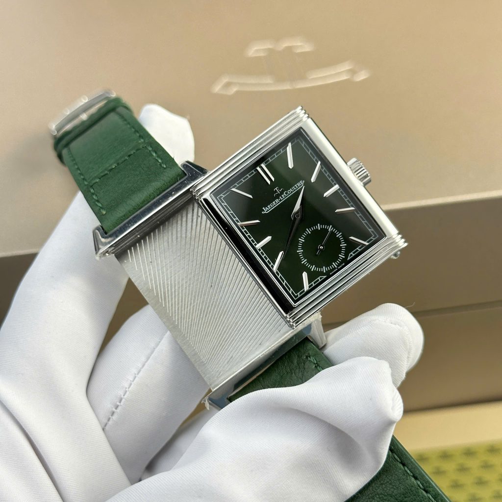 Đồng hồ Jaeger LeCoultre Master Reverso Replica 11 màu xanh lá cây MGF 30x40mm (2)