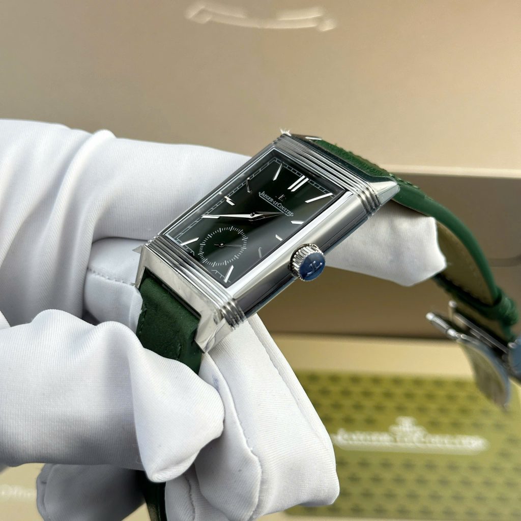 Đồng hồ Jaeger LeCoultre Master Reverso Replica 11 màu xanh lá cây MGF 30x40mm (2)