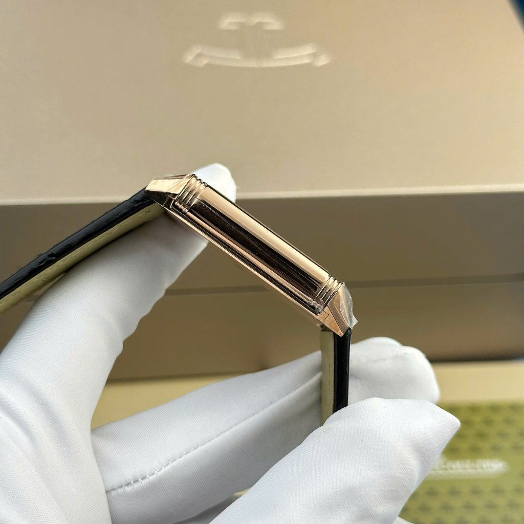 Đồng hồ Jaeger LeCoultre Master Reverso màu vàng hồng dây da 30x40mm (2)