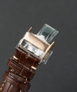 Đồng hồ Longines Master Collection demi rose gold dây da nâu Rep 11 cao cấp 38 (2)