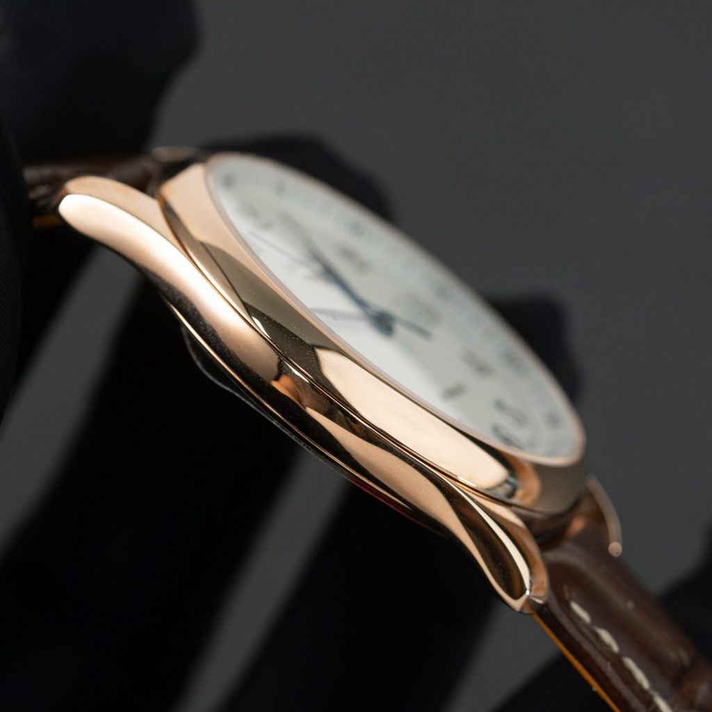 Đồng hồ Longines Master Collection demi rose gold dây da nâu Rep 11 cao cấp 38 (2)