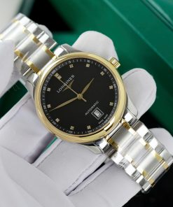 Đồng hồ Longines Master demi gold nam mặt đen Rep 11 cao cấp 38 (2)