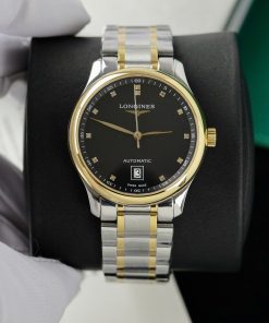 Đồng hồ Longines Master demi gold nam mặt đen Rep 11 cao cấp 38 (2)