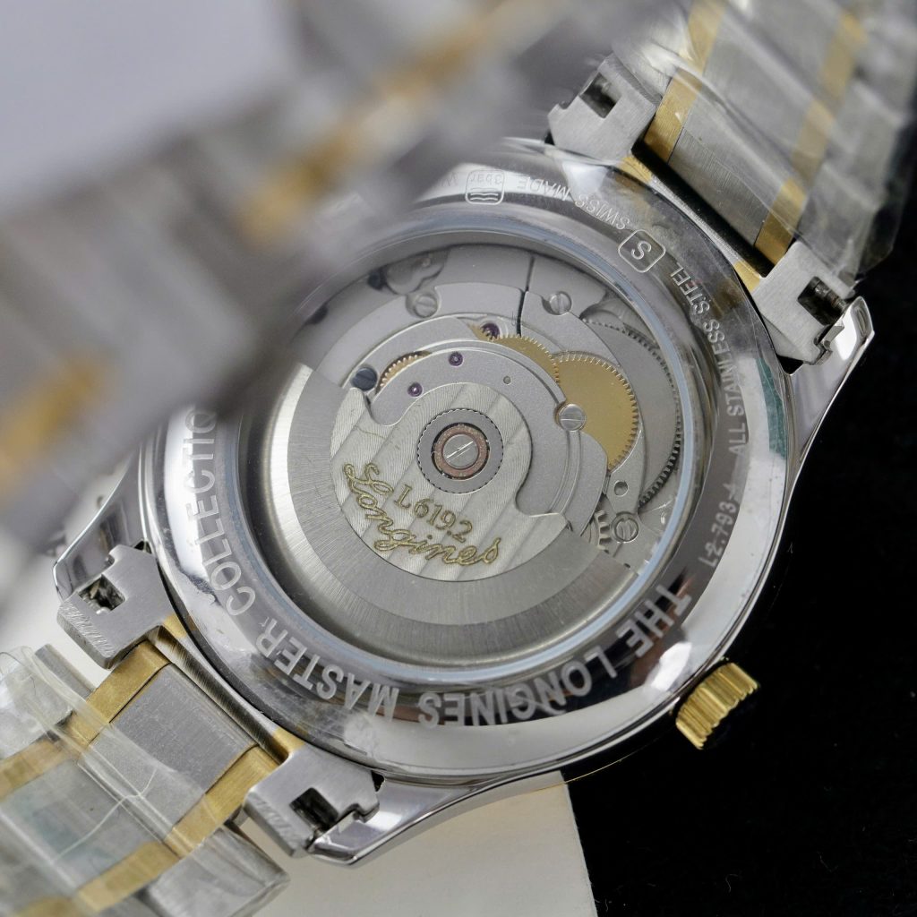 Đồng hồ Longines Master demi gold nam mặt đen Rep 11 cao cấp 38 (2)