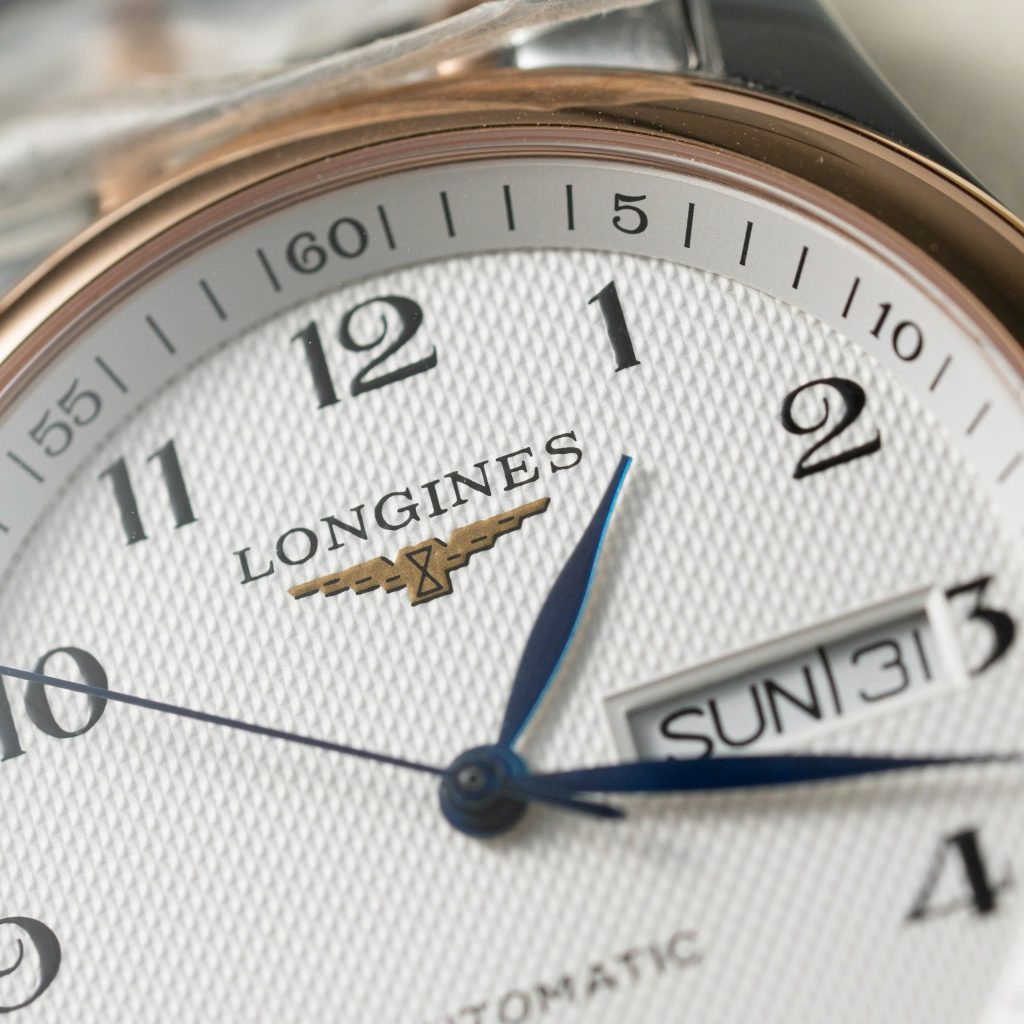 Đồng hồ Longines demi rose gold Rep 11 cao cấp mặt trắng 38 (2)