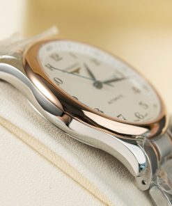 Đồng hồ Longines demi rose gold Rep 11 cao cấp mặt trắng 38 (2)