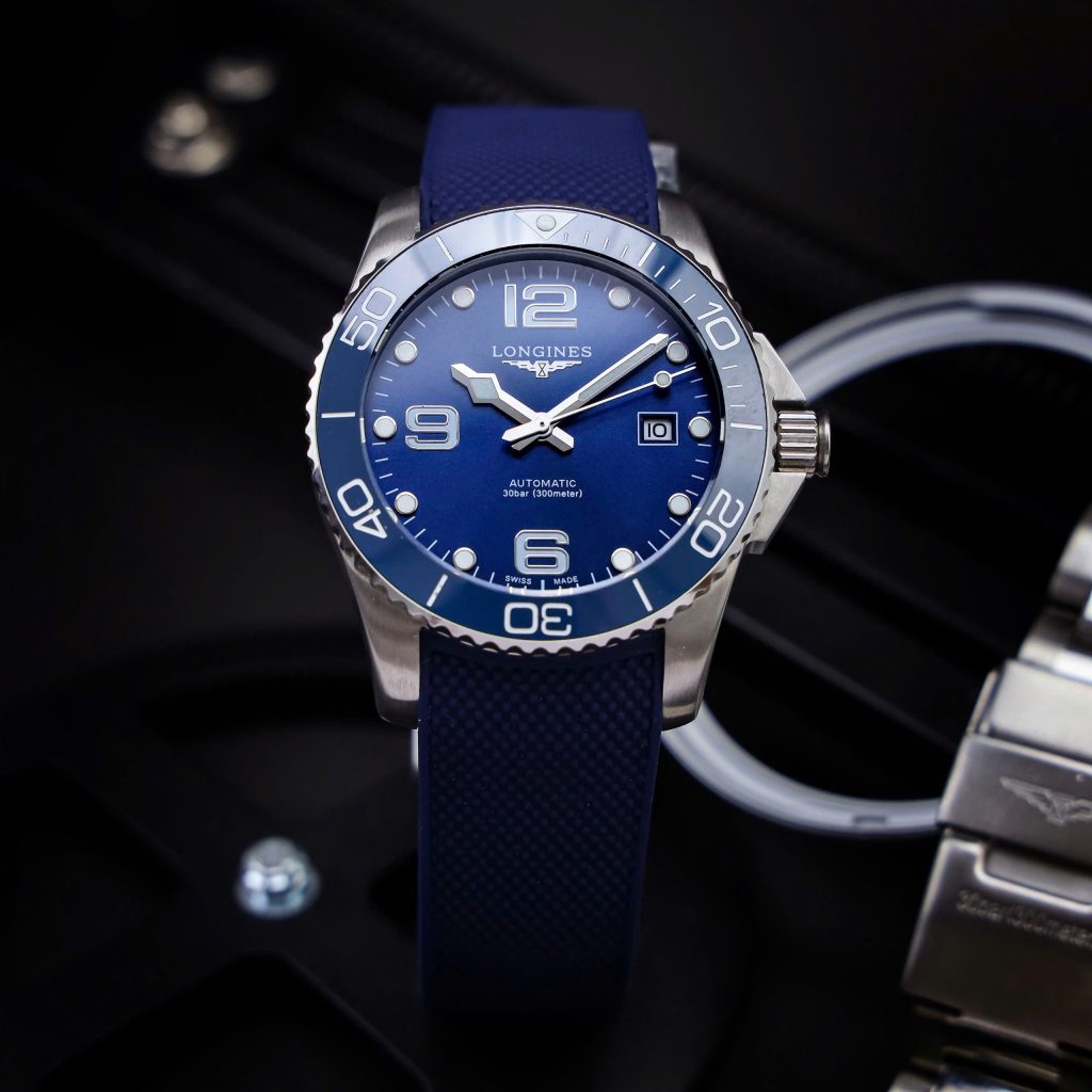 Đồng hồ Longines hydro conquest nam máy cơ mặt xanh Fake cao cấp 41mm