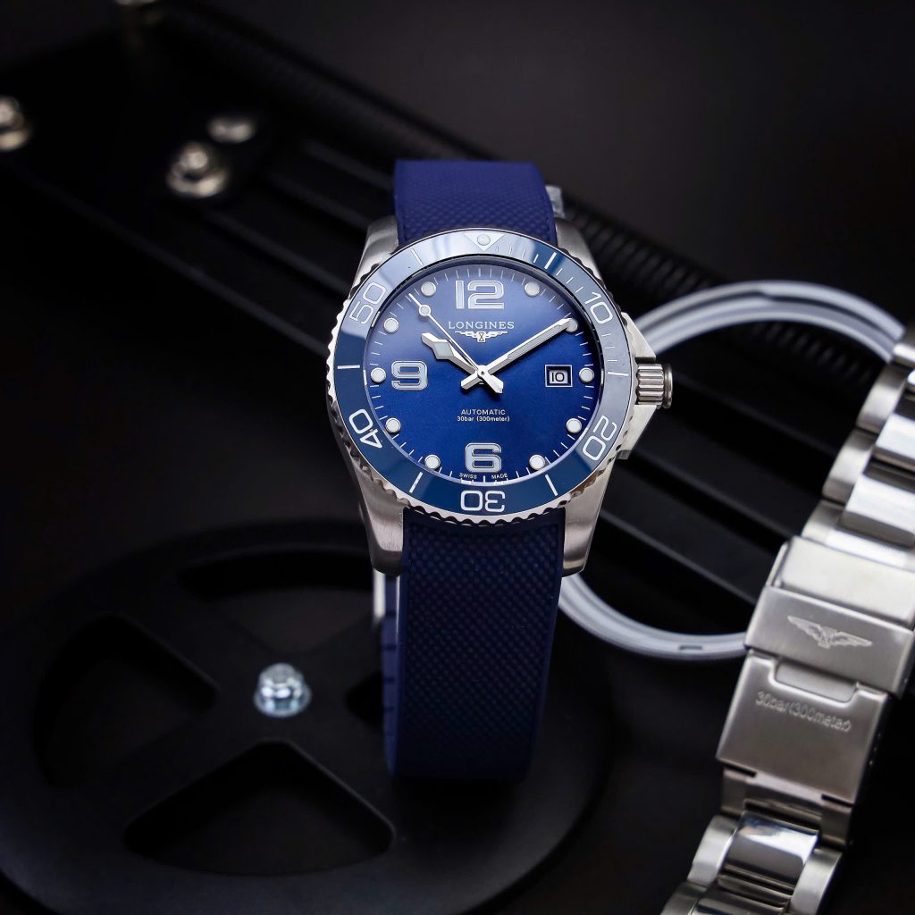 Đồng hồ Longines hydro conquest nam máy cơ mặt xanh Fake cao cấp 41mm