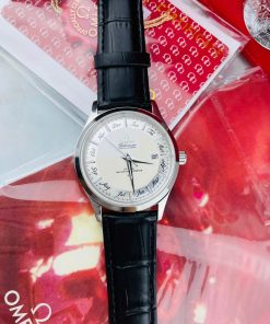 Đồng hồ Omega Globemaster annual calendar nam dây da Fake cao cấp 40mm (9)