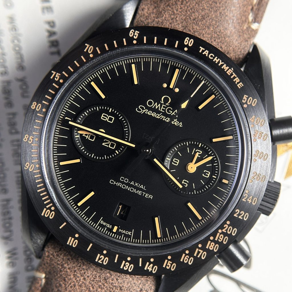 Đồng hồ Omega Speedmaster Dark Side Of The Moon Rep 11 vỏ gốm đen nhà máy OM 44mm (2)