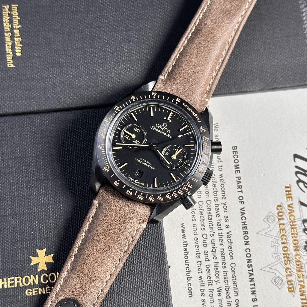 Đồng hồ Omega Speedmaster Dark Side Of The Moon Rep 11 vỏ gốm đen nhà máy OM 44mm (2)