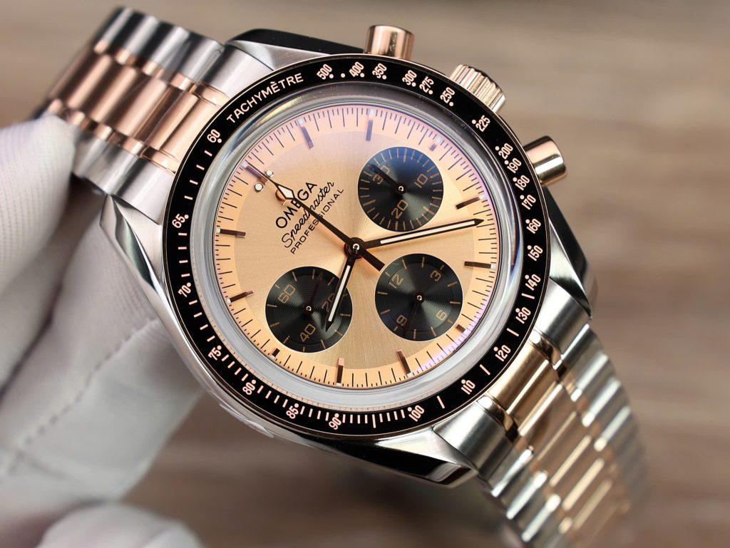 Đồng hồ Omega Speedmaster Moonwatch Professional Rep 1 1 mặt cá hồi 42mm (2)