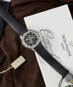 Đồng hồ Patek Philippe Aquanaut 5164A Replica 11 nam mặt xám dây cao su 40 (2)