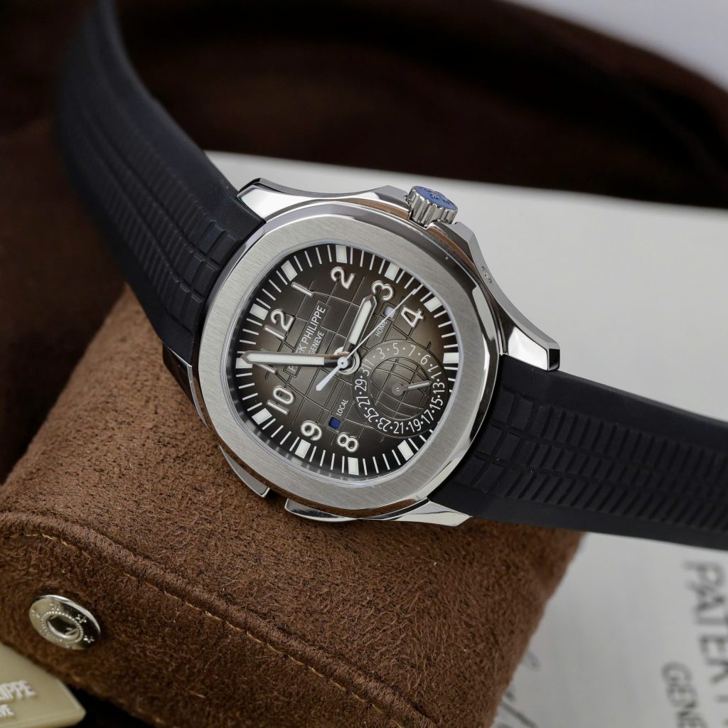 Đồng hồ Patek Philippe Aquanaut 5164A Replica 11 nam mặt xám dây cao su 40 (2)
