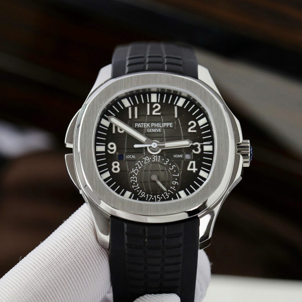 Đồng hồ Patek Philippe Aquanaut 5164A Replica 11 nam mặt xám dây cao su 40 (2)
