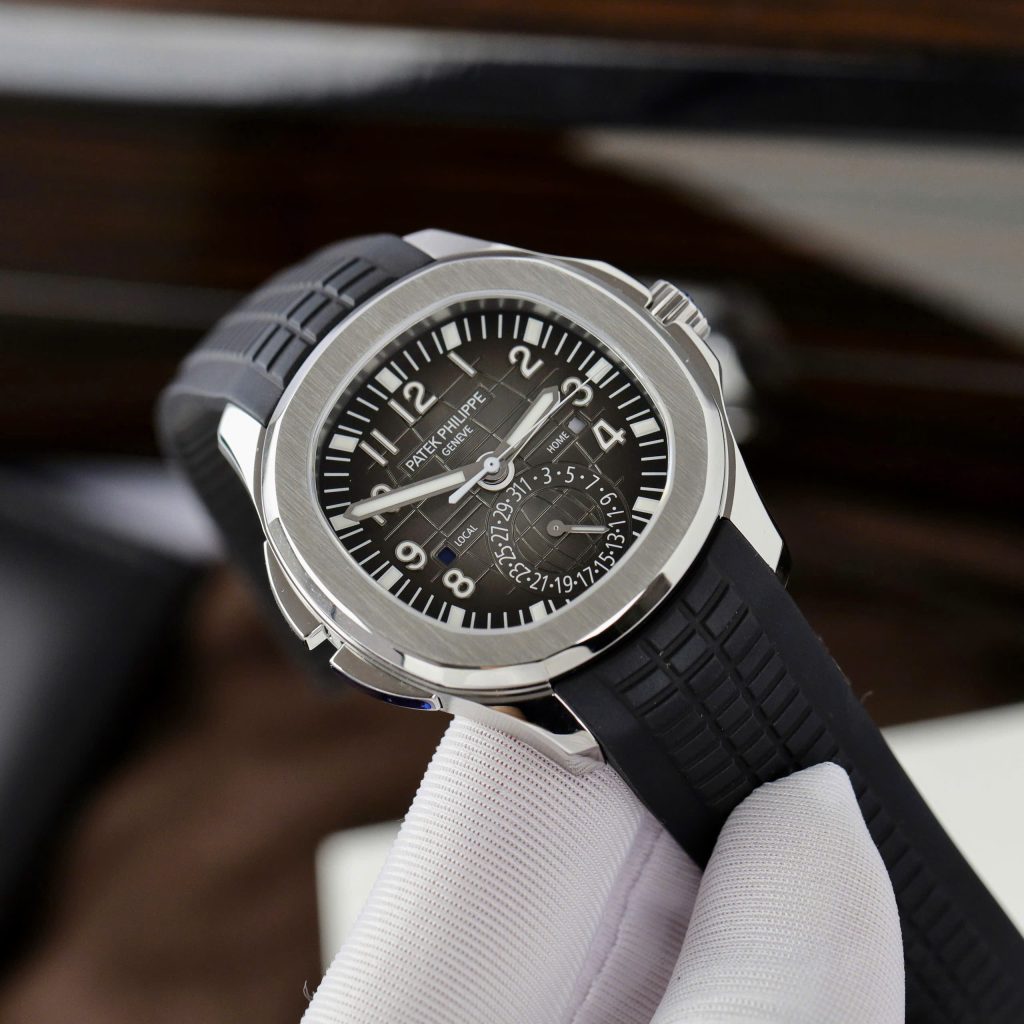 Đồng hồ Patek Philippe Aquanaut 5164A Replica 11 nam mặt xám dây cao su 40 (2)
