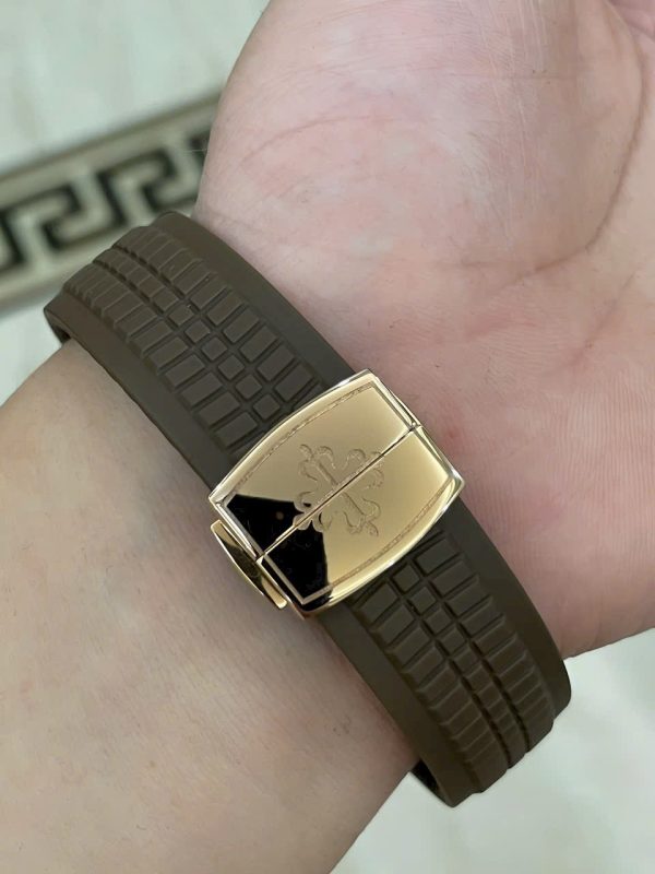 Đồng hồ Patek Philippe Aquanaut 5167 Rep 1 1 mặt nâu đính đá baguette GRF 40mm (2)