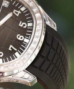Đồng hồ Patek Philippe Aquanaut 5167 Rep 11 đính đá baguette nhà máy GR 40mm (2)
