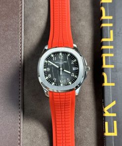 Đồng hồ Patek Philippe Aquanaut 5167A Rep 11 dây cao su màu đỏ nhà máy 3K 40mm (1)