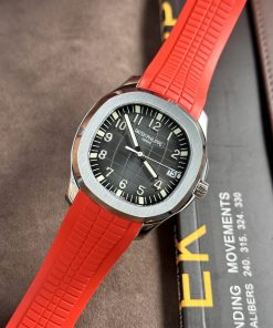 Đồng hồ Patek Philippe Aquanaut 5167A Rep 11 dây cao su màu đỏ nhà máy 3K 40mm (1)