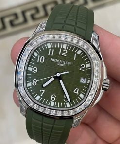 Đồng hồ Patek Philippe Aquanaut 5168 Rep 11 cao cấp màu xanh lá cây GRF 42mm (2)