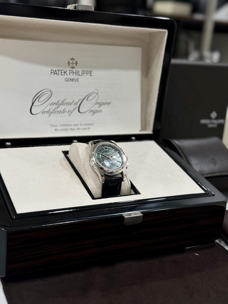 Đồng hồ Patek Philippe Fake máy Thụy Sỹ Complications 5270 mặt xanh lá 40mm (7)