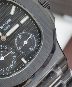 Đồng hồ Patek Philippe Nautilus 5712 full black máy cơ nhật Fake 11 40mm