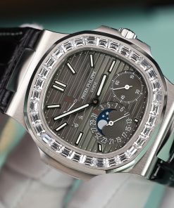 Đồng hồ Patek Philippe Nautilus 5722G Replica 1 1 mặt xám nhà máy PPF 40mm (2)