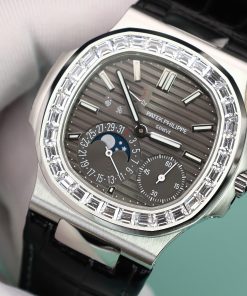 Đồng hồ Patek Philippe Nautilus 5722G Replica 1 1 mặt xám nhà máy PPF 40mm (2)