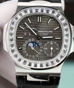 Đồng hồ Patek Philippe Nautilus 5722G Replica 1 1 mặt xám nhà máy PPF 40mm (2)