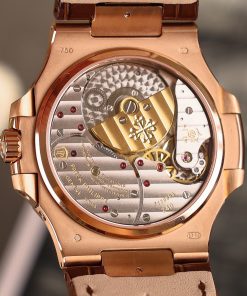 Đồng hồ Patek Philippe Nautilus 5724 rose gold dây da nâu nhà máy GR 40mm (1)