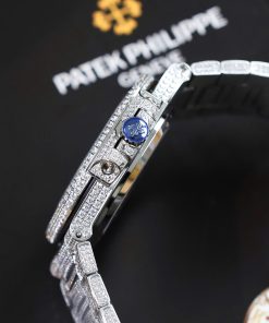 Đồng hồ Patek Philippe nam đính đá Nautilus 5719 máy Thụy Sỹ 40mm