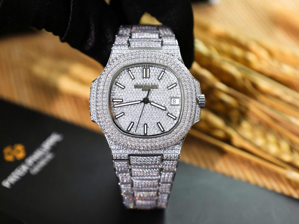 Đồng hồ Patek Philippe nam đính đá Nautilus 5719 máy Thụy Sỹ 40mm
