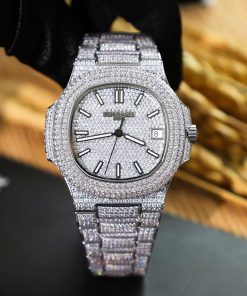 Đồng hồ Patek Philippe nam đính đá Nautilus 5719 máy Thụy Sỹ 40mm