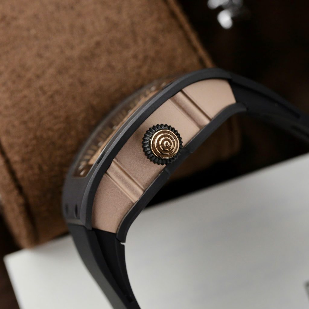 Đồng hồ Richard Mille RM07-01 Replica 11 vỏ gốm đen dây cao su 36mm (2)