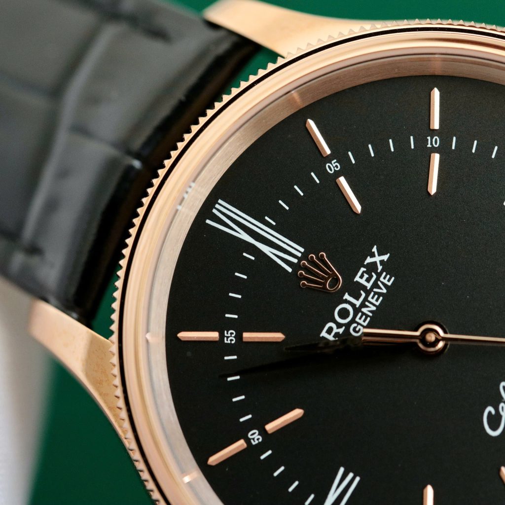 Đồng hồ Rolex Cellini 50505 Replica máy Thụy Sỹ màu đen 39mm (1)