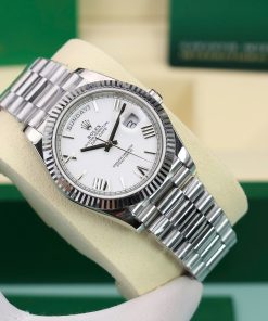 Đồng hồ Rolex Day-Date 228236 Rep 1 1 mặt trắng trọng lượng 175gram GM factory 40mm (2)