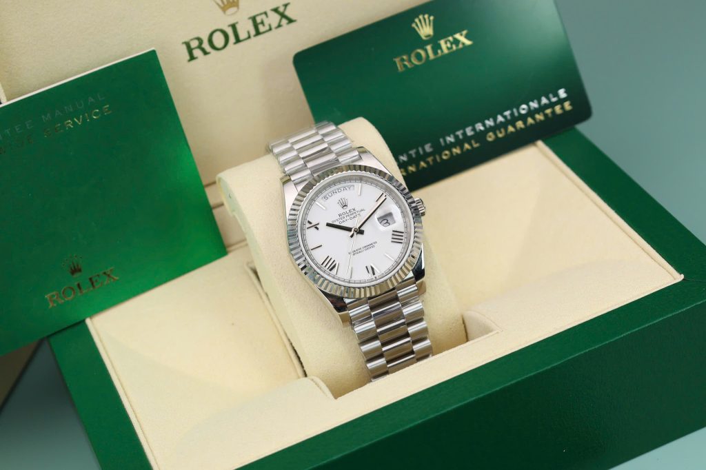Đồng hồ Rolex Day-Date 228236 Rep 1 1 mặt trắng trọng lượng 175gram GM factory 40mm (2)