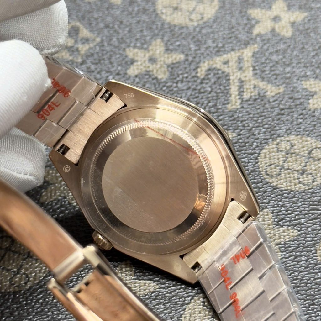  Đồng hồ Rolex Day-Date Chocolate nam đính đá Fake cao cấp 38-40mm