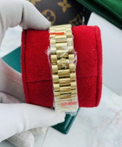 Đồng hồ Rolex Day-Date nam Green cọc số dạ quang Super Fake máy cơ Nhật 37mm