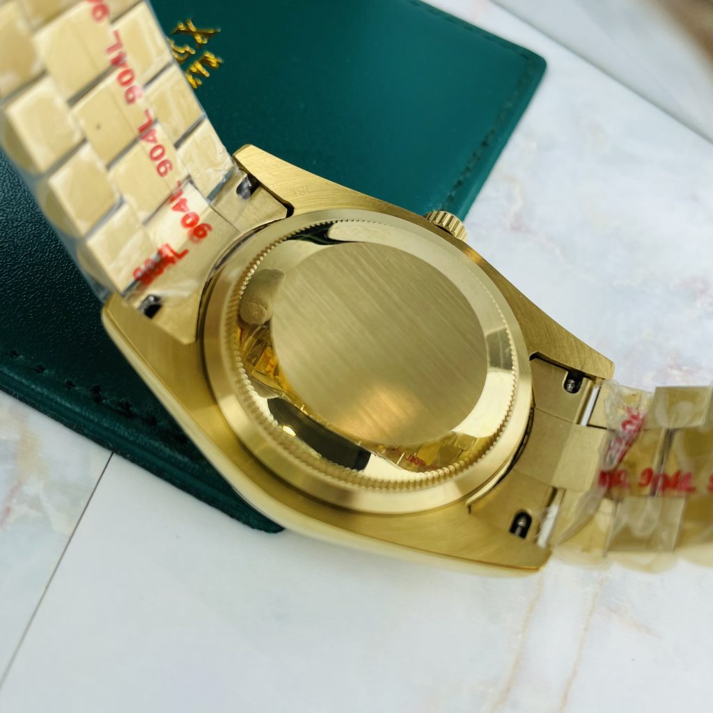 Đồng hồ Rolex Day-Date nam Green cọc số dạ quang Super Fake máy cơ Nhật 37mm