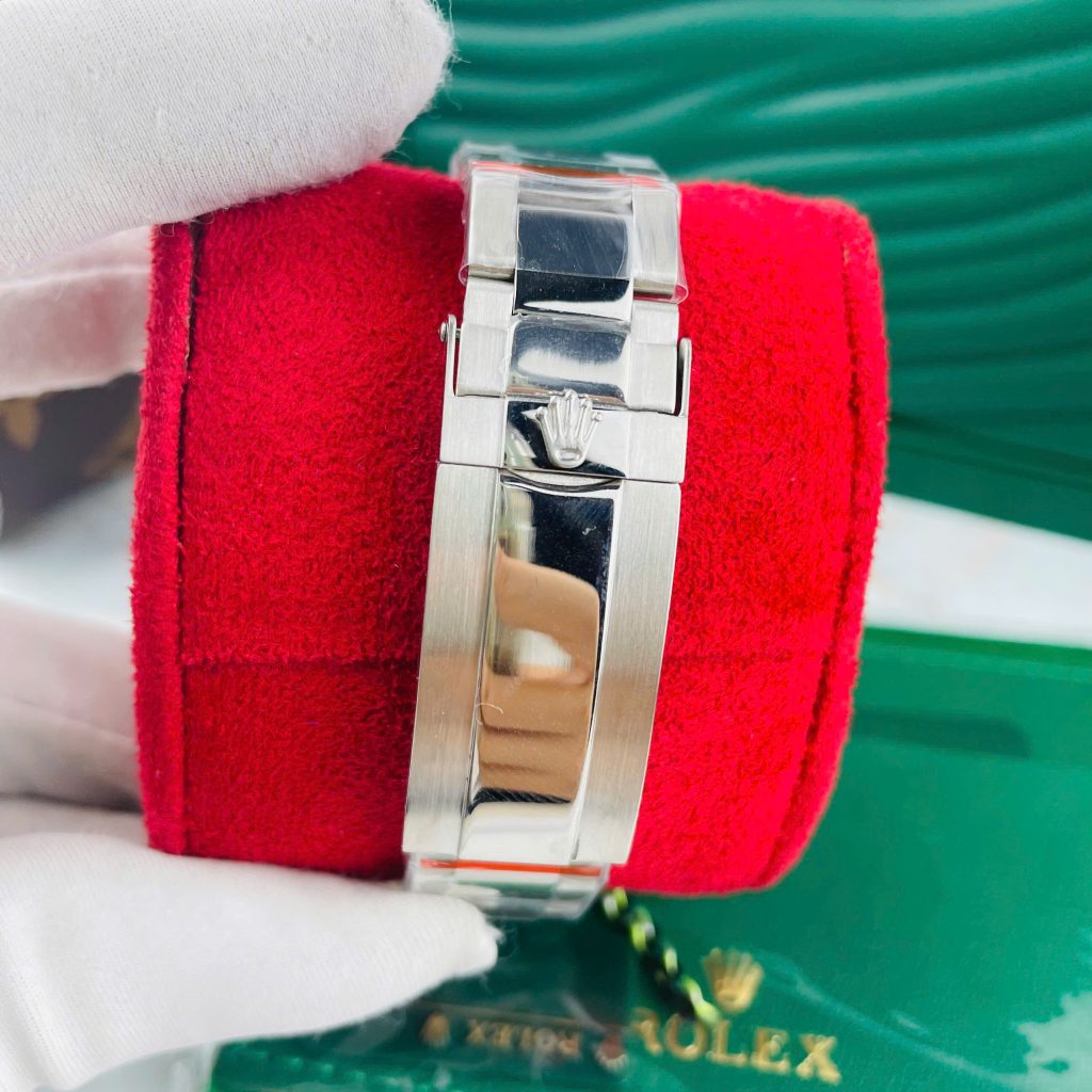 Đồng hồ Rolex Daytona Cosmograph cơ nhật mặt xanh băng Fake cao cấp 40mm