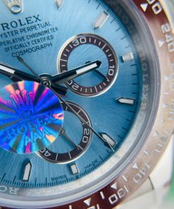 Đồng hồ Rolex Daytona Cosmograph cơ nhật mặt xanh băng Fake cao cấp 40mm