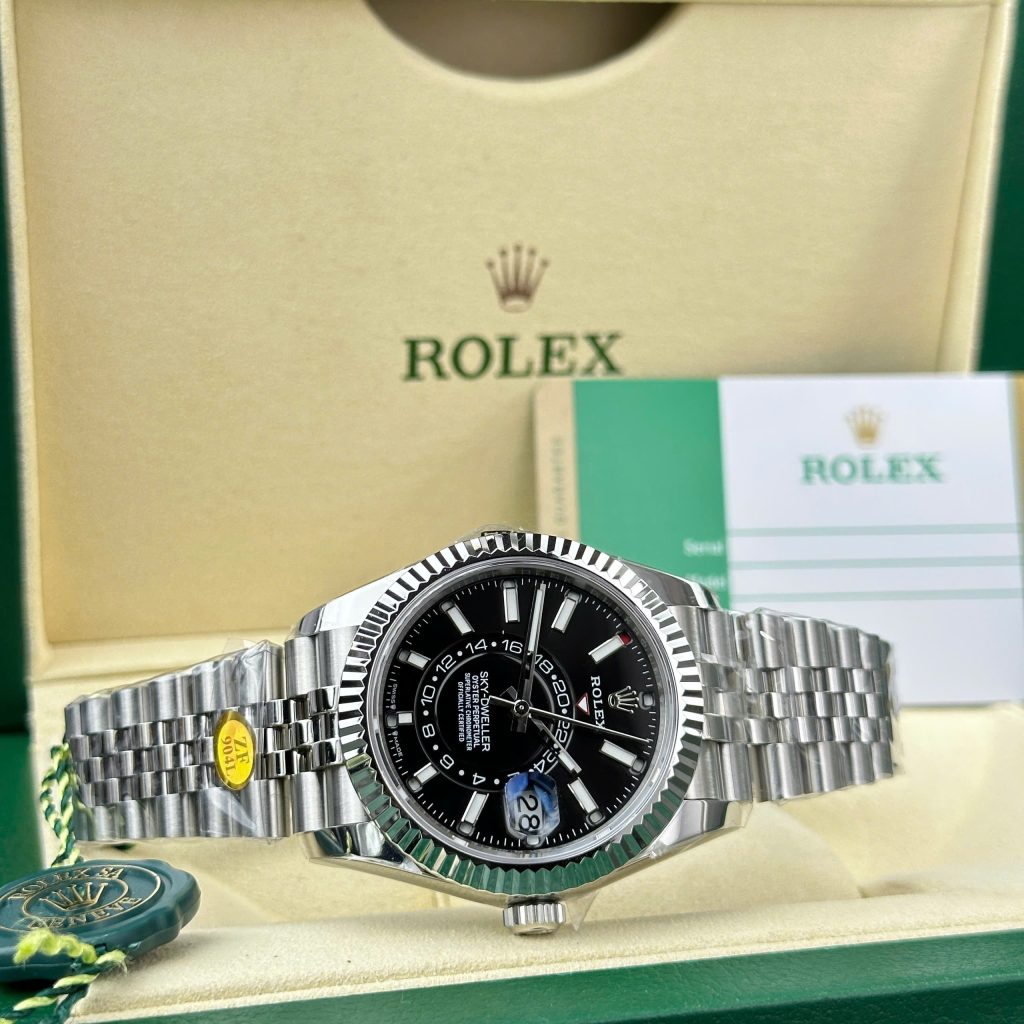 Đồng hồ Rolex Sky-Dweller 326934 Chế Tác mặt đen dây Jubilee 42mm (2)