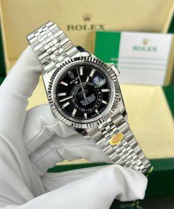 Đồng hồ Rolex Sky-Dweller 326934 Chế Tác mặt đen dây Jubilee 42mm (2)