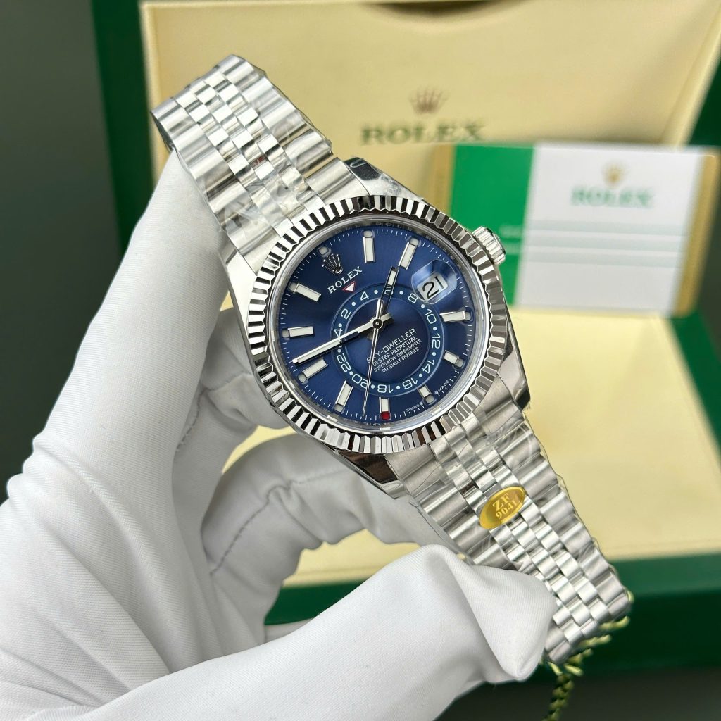 Đồng hồ Rolex Sky-Dweller 326934 Rep 11 cao cấp mặt xanh dương 42mm (2)
