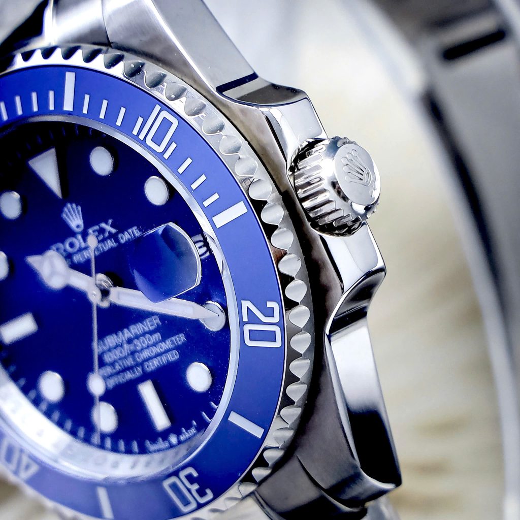 Đồng hồ Rolex Submariner máy cơ Nhật nam mặt xanh blue Fake 11 41mm