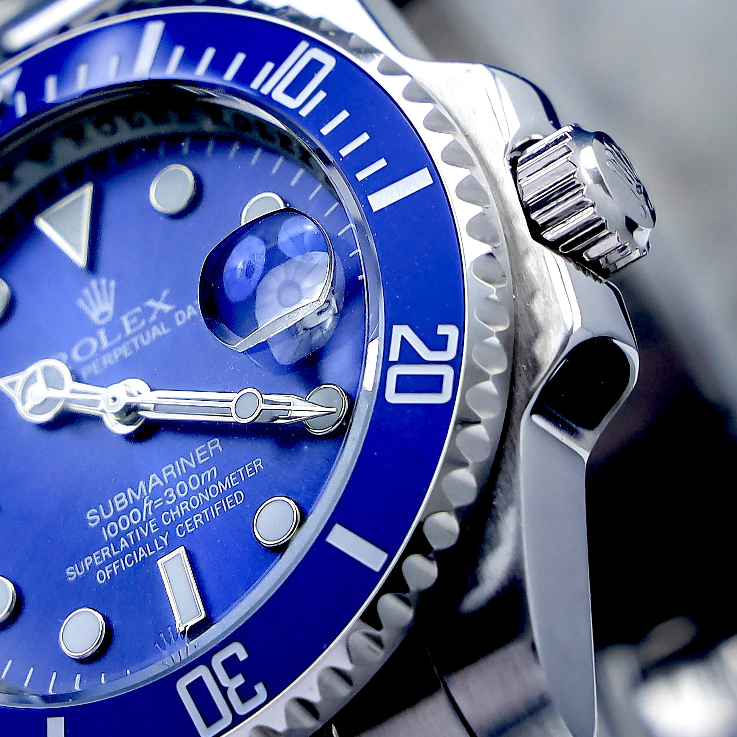 Đồng hồ Rolex Submariner máy cơ Nhật mặt xanh Bleu Fake 11 41mm (7) Đồng hồ Rolex Submariner máy cơ Nhật nam mặt xanh blue Fake 11 41mm