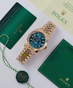 Đồng hồ Sky-Dweller 336935 mặt xanh lam Rep 11 cao cấp 42mm (2)